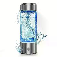 ราคา Mueuton Portable Alkaline Water Bottle and Ionizer - Rechargeable Alkaline/Hydrogen-Rich Water Maker with Borosilicate Glass, pH Indicator, Suitable for Home, Travel, Office - Al (1733801849642845954)