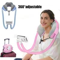 ราคา 1pc U Pillow Neck Phone Holder, Best Memory Foam Airplane Pillow for Head, Neck Pillow Phone Holder, Lazy Phone Holder Stand, 360 ° Rotating universal phone and tablet stand, sui (1733923670292268705)