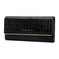 ราคา WILLIAMPOLO | Long Wallet for Women, Ccodile Print, High Quality Leather, Card Holder (1733760765682222778)