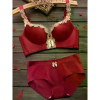 ราคา Victoria Zodiac Year Set Women's Wireless Red Bra for Small Busts, Enhances Cleavage, Bridal Wedding Bra (1734353734941443614)