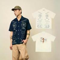 ราคา PALINI Classic Rewind เสื้อเชิ้ตฮาวาย Hula Dance Free Size (Off-White / Navy) (1733950059892868266)