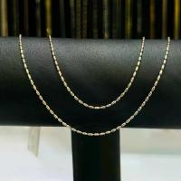 ราคา สร้อยคอ 18K ดีไซน์ถังเล็ก ยาว18นิ้ว(Pink Gold+White Gold) (1733976141155763590)