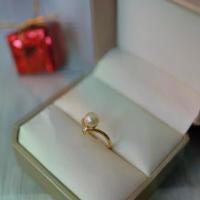 ราคา v233 แหวนมุกAkoya สีYellow Gold เกรดAA+AAA ทรงกลม ประดับเพชรcz อะไหล่เงินแท้ชุบทอง ขนาด7มิล (1733524489846359293)