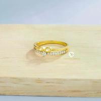 ราคา รหัสสินค้า VR526 แหวนเพชร Infinity Ring 18K Yellow gold (1733570873459443256)