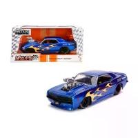 ราคา Jada Bigtime Muscle 1969 Chevrolet Camaro with Blower Engine 1:24 Blue with Yellow Flames (1733492008847050516)