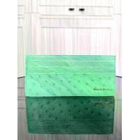 ราคา กระเป๋าสตางค์ x Card Holder รุ่นใบยาว หนังนกกระจอกเทศ แบรนด์ Elias & Eloise สีเขียวมิ้นท์ (1734281827834365850)