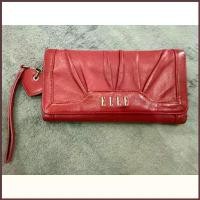 ราคา กระเป๋าสตางค์ Elle ของแท้จากช้อป สีแดง ใบยาว (1734317054172301155)