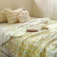 ราคา ผ้าห่มใยไหม, ผ้าห่มขนแกะนม, เหมาะสำหรับสำนักงาน, กลางแจ้ง, และฤดูร้อน, ผ้าห่มขนแกะ, ผ้าห่มเครื่องปรับอากาศ, ผ้าห่มโซฟา, วัสดุขนแกะปะการัง, ขนาด 3 หรือ 5 ฟุต (1730731956334004568)