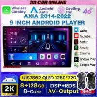 ราคา หน้าจอใหญ่ 9 นิ้ว (กล้อง 360 8GB RAM 128GB CARPLAY DSP 4G SIM IPS) เครื่องเล่น Android Full HD สำหรับ Perodua Axia 2014 - 2022 (1734145014494955244)