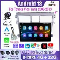 ราคา วิทยุรถยนต์, Android 13 Carplay, หน่วยควบคุมส่วนหน้า, พร้อมปลอกกรอบ, สำหรับ TOYOTA VIOS YARIS 2008 2009 2010 2011 2012 2013, เครื่องเล่นวิดีโอมัลติมีเดีย, กล้อง 360, 2Din สเตอริโ (1732026762699180173)