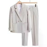 ราคา ชุดสูทผู้ชายสไตล์เกาหลี Vupan, สูท+กางเกง, สูทผู้ชายหรูหรา, แจ็คเก็ตสูทลำลอง, แจ็คเก็ตสูทผู้ชาย (1733823162983679869)
