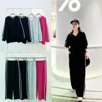 ราคา Lynlalin ชุด SET เสื้อคอวีจั๊มชายเสื้อ+กางเกง งานผ้าคอตตอนญี่ปุ่น ดีเทลแต่งแถบ รุ่น วีวอร์ม (1734273377145554936)