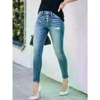 ราคา กางเกงยีนส์ขายาว เอวสูง สำหรับผู้หญิง ทรงสกินนี่ ยืดได้ สไตล์สตรีท กางเกง คาโก้ กางเกงขายาว ผ้าวูลเวฟ กางเกง ขากระบอก กางเกง คาโก้ สาว อวบอ้วน (1732497200474326588)