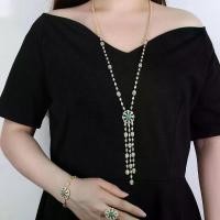 ราคา ชุดเครื่องประดับงานแต่งงาน แหวน กำไล สร้อยคอระย้าเพชร มาลาไคท์ เครื่องประดับสไตล์หรูสำหรับช่วงค่ำคืน (1733856772089350104)