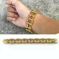 ราคา สร้อยข้อมือ โซ่สเตอร์ ทอง bigbike สแตนเลสแท้100% โซ่ โซ่ข้อมือ เลสข้อมือ ข้อมือ กำไล ผู้ชาย (1729446383084538261)