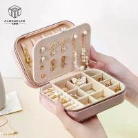 ราคา Casegrace กล่องใส่เครื่องประดับกำมะหยี่มีซิป กล่องเก็บเครื่องประดับสำหรับแหวน ต่างหู สร้อยคอ กำไล (1729645903055194216)