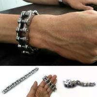ราคา สร้อยข้อมือ โซ่รถ Bigbike จักรยาน 17มิล สีเงิน สแตนเลสแท้100% โซ่ โซ่ข้อมือ เลสข้อมือ ข้อมือ กำไล (1729439016107346325)