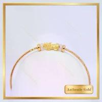 ราคา กำไล 0.1 กรัม สลิงฟรีไซส์ (ปรับขนาดได้ตามขนาดข้อมือ) (1729610236860336647)