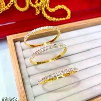 ราคา กำไลแฟชั่น นํ้าหนัก 1 บาท กำไล 1 บาท ชุบเศษทองแท้ กำไล24K (1731820620151097142)