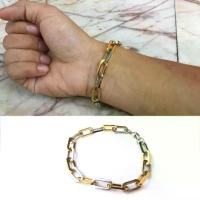 ราคา สร้อยข้อมือ โซ่ใหญ่ทอง8มิล สองกษัตริย์ ทองเงิน สแตนเลสแท้100% โซ่ โซ่ข้อมือ เลสข้อมือ ข้อมือ กำไล (1729446051655551381)