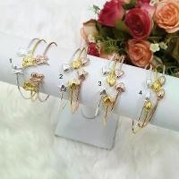 ราคา กำไล C ชุด 3 ชิ้น สามกษัตริย์ 3k กำไลทองหัวตุ้ม เสริมบารมี ใส่อาบน้ำได้ สร้อยข้อมือทอง ทองไมครอน ทองชุบ (1733864305544628009)