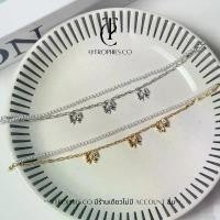 ราคา Velvet bow bracelet กำไลโบว์ กำไลไข่มุก กำไล2เลเยอร์ | @trophies.co ขายร้อน (1733293691943683930)