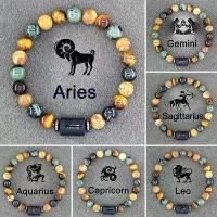 ราคา สร้อยข้อมือนักษัตรสำหรับผู้ชายและผู้หญิง กำไล 12 กลุ่มดาว เหมาะสำหรับราศีเมถุน ราศีกันย์ มะเร็ง ราศีลีโอ และสร้อยข้อมือราศีตุลย์ ของขวัญมิตรภาพ สวมใส่ในมือ (1733133297413097416)