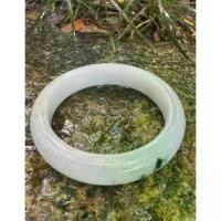 ราคา [จัดส่งทันที] กำไล หยกพม่าแท้เจไดต์ Type A เนื้อแก้วสวยขนาด 54.8 mm กว้าง 12.5 mm ราคา 990.-บาท (1732458999015310417)