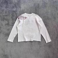 ราคา เสื้อยืดผู้ชาย แฟชั่น ทรงหลวม ลำลอง สีขาว คอกลม เสื้อแขนยาว เสื้อ กีฬา fbt (1732197358194427238)