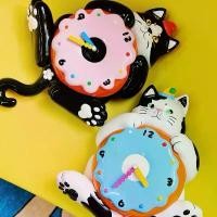 ราคา พร้อมส่ง นาฬิกา แบรนด์ UODYCOCO นาฬิกาแมว Cat สไตล์ญี่ปุ่น นาฬิกาแขวนผนัง ติดผนัง Wall Clock ของขวัญ 35009 (1733957665731151598)