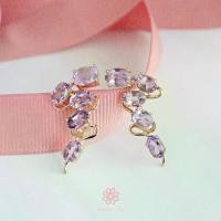 ราคา Rosen'marry/ ต่างหูพลอยอเมทิสแท้ ตัวเรือนเงินแท้ 925 จัดส่งฟรี RE037 พลอยแท้เสริมดวง , ของขวัญ , แก้วขนเหล็ก (1729842764729256898)
