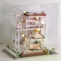ราคา [พร้อมส่ง] บ้านตุ๊กตา DIY 3 ชั้น ✨ So well มีฝาครอบกันฝุ่น พร้อมไฟ LED Miniature Dollhouse A-077 โมเดลบ้านจิ๋ว ของขวัญ (1733891524668851442)