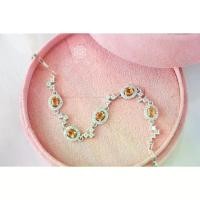 ราคา Rosen'marry/ข้อมือพลอยบุษราคัมแท้ พลอยดิบ ตัวเรือนเงินแท้925 พลอยแท้เสริมดวง , ของขวัญ , ข้อมือพลอยแท้ RB053 (1729872884083362754)