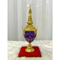 ราคา ✵เศียรครู พระนารายณ์ งานเรซิ่น ปิดทองเค พร้อมฐานปิดทอง งานสวย ของที่ระลึก ของตกแต่งบ้าน ของขวัญ khon mask☀ (1733677895287408165)