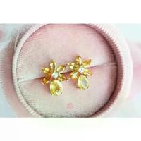 ราคา Rosen'marry/ ต่างหูพลอยบุษราคัมและซิทรินแท้ 925 จัดส่งฟรี RE071 พลอยแท้เสริมดวง , ของขวัญ, ต่างหูติดหู , ต่างหูผีเสื้อ (1729842753993542594)