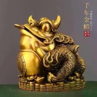 ราคา เครื่องประดับกบทองแดงสีทอง กบทองสามขาทำจากทองเหลือง ถ้วยทรงสมบัติบริสุทธิ์สำหรับเปิดโชค ของขวัญ กบแมลงปอทองสามขา ตกแต่งสไตล์จีนใหม่ (1733965634993358176)