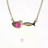 ราคา Rosen'marry/ สร้อยคอพลอยทับทิมสตาร์แท้ ตัวเรือนเงินแท้925 พลอยแท้เสริมดวง ของขวัญ RN033 (1729879856401845186)