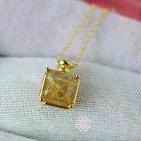 ราคา Rosen'marry/ สร้อยคอพร้อมจี้พลอยไหมทองแท้ เกรดท๊อป ตัวเรือนเงินแท้ พร้อมกล่อง RN049, พลอยแท้เสริมดวง , ของขวัญ (1729824118604860354)