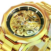 ราคา นาฬิกาข้อมือกลไกอัตโนมัติสำหรับผู้ชาย ดีไซน์หรูหรา สีทอง กลวง พร้อมเข็มวินาทีเรืองแสง ตัวเรือนรูปทรงไม่สมมาตร สายสแตนเลส นาฬิกาข้อมือสำหรับผู้ชายสไตล์ราชวงศ์แบบลำลองและธุรกิจ เหม (1733275399270008804)
