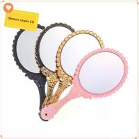 ราคา 4PCS ความงาม กระจกแต่งหน้า แต่งหน้ายืน กระจกมือถือ กระจกโต๊ะเครื่องแป้ง วินเทจ รูปไข่ (1733805660181661044)