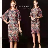 ราคา เดรสปักทอง แขนบาน M-3XL ชุดออกงาน ไปงาน ลูกไม้ งานป้าย สวยๆ แม่เจ้าสาว แม่เจ้าบ่าว งานแต่ง ไปวัด ทำบุญ THE CLASSIC (1733913680378627492)