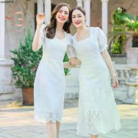 ราคา คลังสินค้า ยอดขายดีอันดับ 1เดรสสีขาว ชุดขาว ชุดลูกไม้สีขาว เดรสออกงาน ชุดขาวใส่ทำบุญไปวัด งานบวช งานแต่ง ราคาถูก มีไซส์ S M L XL (1732464925458138535)