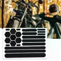 ราคา ฟิล์มสติ๊กเกอร์สะท้อนแสงสำหรับมอเตอร์ไซค์ สติ๊กเกอร์สีดำสะท้อนแสง เทปสะท้อนแสงสำหรับหมวกกันน็อค รถยนต์ รถพ่วง จักรยาน พรีเมียม (1734359456097666169)