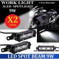 ราคา X2 ได้ 2 ชิ้น สุดคุ้ม !! LED SPOT BEAM ไฟสปอร์ตไลท์ ไฟหน้ารถ ไฟท้าย ไฟรถมอเตอร์ไซต์ บิ๊กไบค์ ATV จักรยาน สว่างมาก 9 Watt 12V-24V เเสงขาว งานพรีเมี่ยม จำนวน 2 โคม (1734314148975838416)