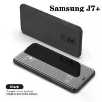 ราคา เคสมือถือ เคสเปิดปิดเงา Case For Samsung galaxy J7+ / J7 Plus เคสฝาเปิดปิดเงา สมาร์ทเคส เคสตั้งได้ เคส For ซัมซุง J7 + ส่งจากไทย (1729657112193895398)