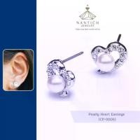 ราคา ‍⚕️ [เครื่องประดับ | ปลอดภัย] ต่างหู คนแพ้ง่าย : Pearly Heart Earrings (CP-0006) Nantich Jewelry (1734248090649199684)