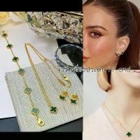 ราคา Mini สร้อยคอ สร้อยข้อมือ และ ต่างหู ใUโคaเวos์ สีเขียว ตัวเรือนสีทอง ดอกทำมาจากหินแท้มีความเงาสวย คําแนะนําผลิตภัณฑ์ใหม่ของเดือนนี้ (1733666667084678203)
