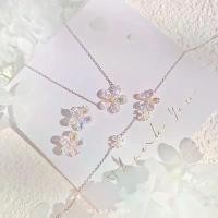 ราคา เซ็ต สร้อยคอ , สร้อยข้อมือ ต่างหู เงินแท้ 92.5% ส่งฟรี EMS รุ่น Floral คลังสินค้า (1734121928274511520)