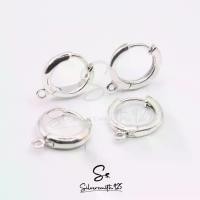 ราคา ต่างหู/ตุ้มหูต่างหู Huggie Hoop ต่างหูห่วงแบบมีห่วงห้อย ต่างหูห่วงเงินแท้ อะไหล่ทำต่างหู (1734323007885313213)