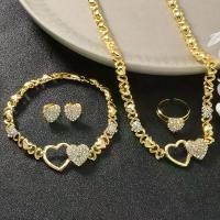 ราคา ชุดสตรีหัวใจ Bling Bling สร้อยคอ สร้อยข้อมือ ต่างหู แหวน น่ารัก และสง่างาม เหมาะสำหรับสวมใส่ทุกวัน ปาร์ตี้วันหยุด ของขวัญ 5 ชิ้น/เซ็ต (1732878249193801165)
